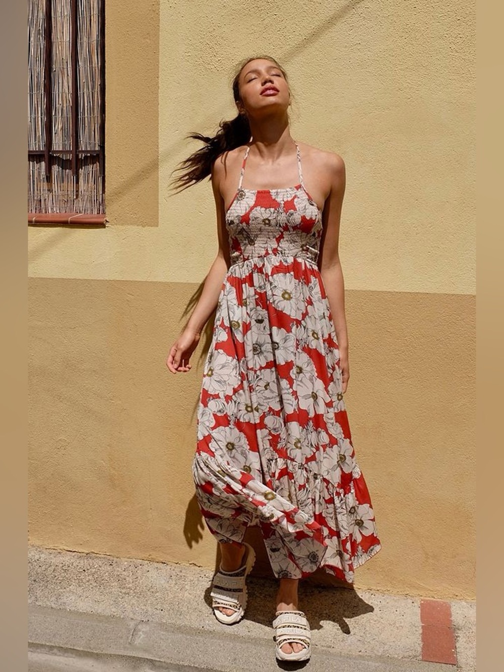 Free People heatwave floral print maxi dress M